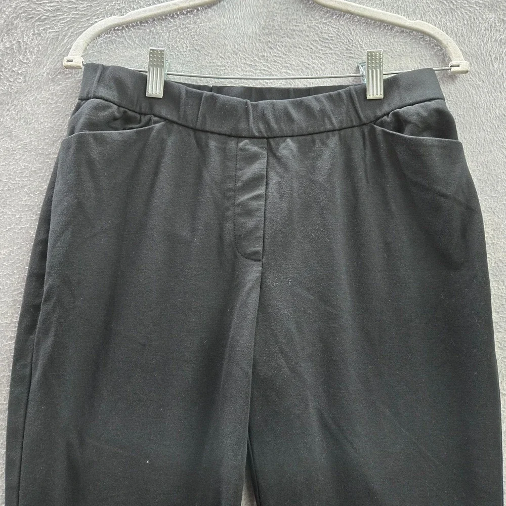 J Jill Women Pants S Petite Black Viscose Nylon‎ Ponte Ankle Slim Leg 29